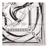 Hermes Silk La Promenade du Matin Double Face Scarf 140 Accessories Hermes