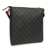 Gucci GG Supreme Monogram Web Small Flat Messenger Bag