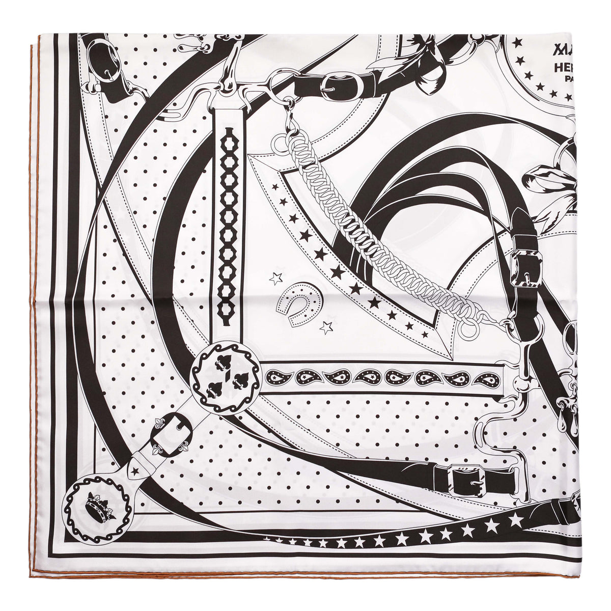 Hermes Silk La Promenade du Matin Double Face Scarf 140 Accessories Hermes