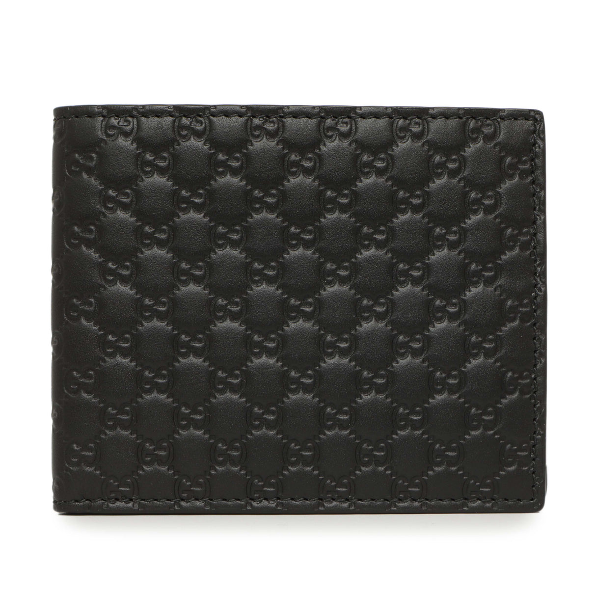 Gucci Black Microguccissima Bi-Fold Wallet