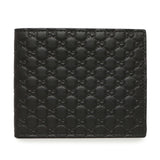 Gucci Black Microguccissima Bi-Fold Wallet