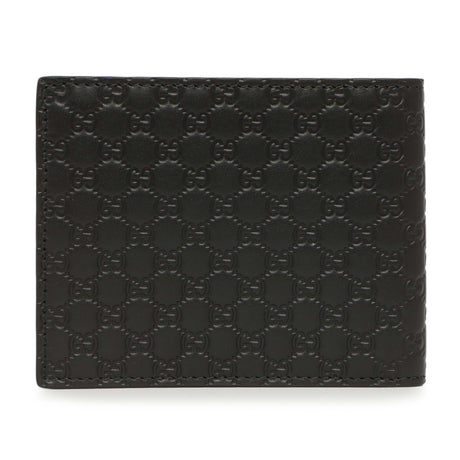 Gucci Black Microguccissima Bi-Fold Wallet