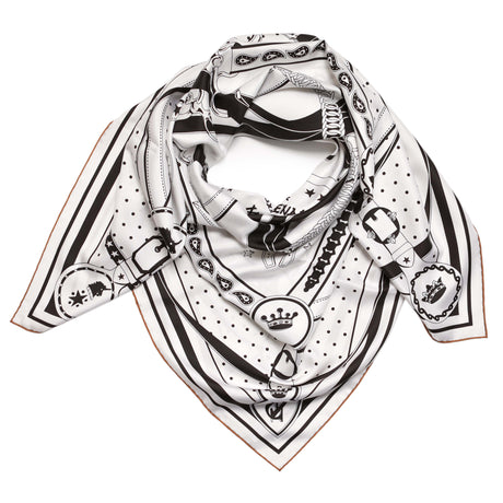 Hermes Silk La Promenade du Matin Double Face Scarf 140 Accessories Hermes