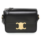 Celine Black Shiny Calfskin Teen Triomphe Handbags Celine