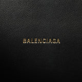 Balenciaga Black Calfskin Mini Hourglass Top Handle Bag Handbags Balenciaga
