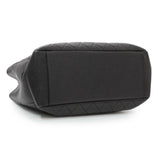 Chanel Black Quilted Caviar Grand Shopping Tote GST Handbags Chanel