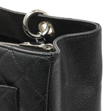 Chanel Black Quilted Caviar Grand Shopping Tote GST Handbags Chanel