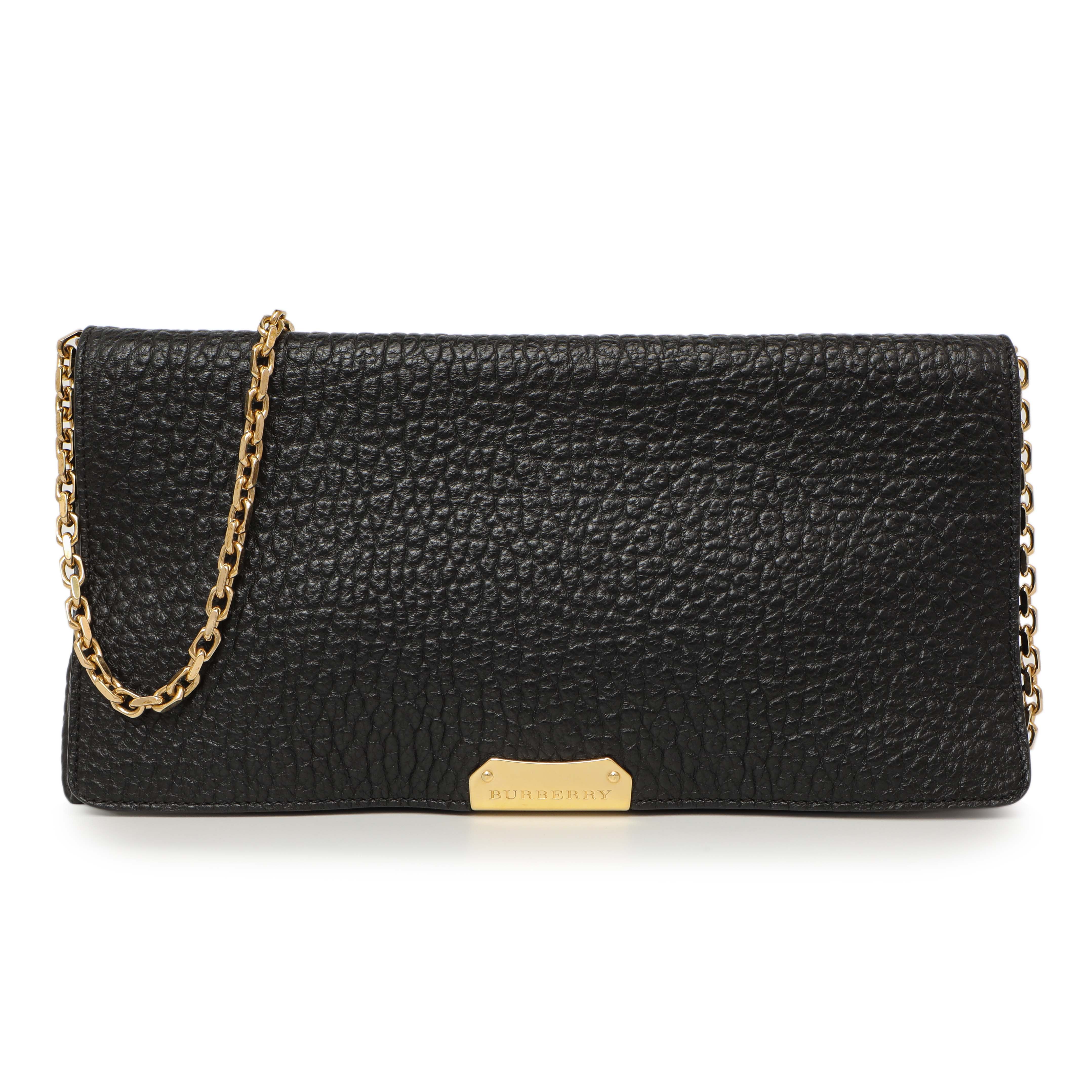 Burberry Black Grained Calfskin Mildenhall Crossbody – Modaselle