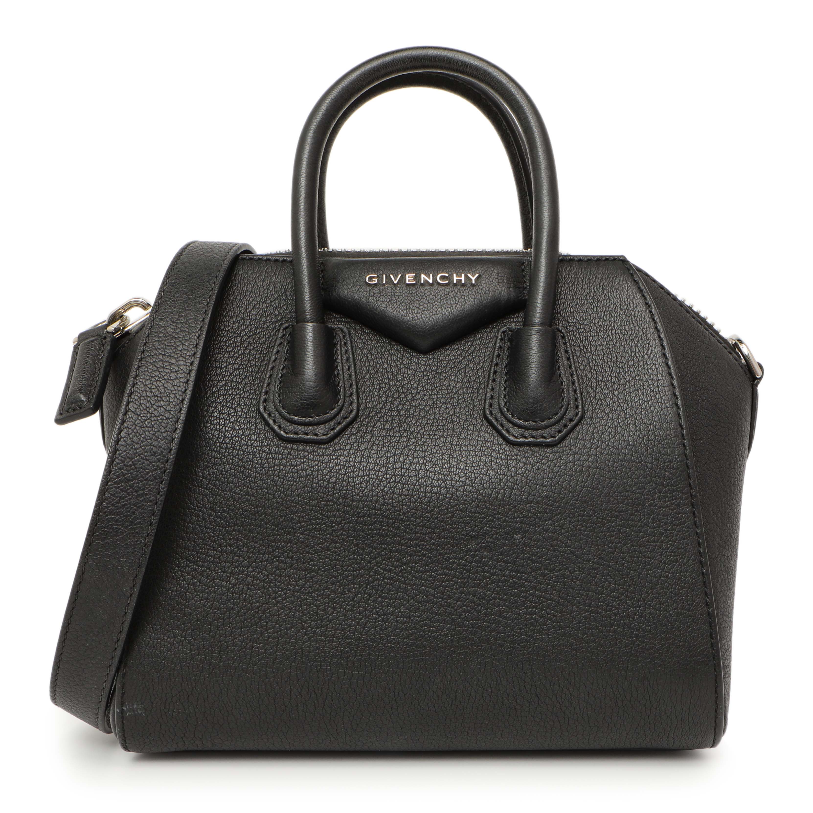 Givenchy Black Sugar Goatskin Mini Antigona Modaselle