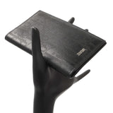 Christian Dior Black Calfskin Oblique Galaxy Long Bifold Card Holder Accessories Christian Dior