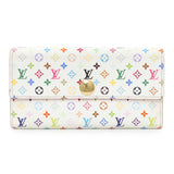 Louis Vuitton White Monogram Multicolor Sarah Wallet Accessories Louis Vuitton