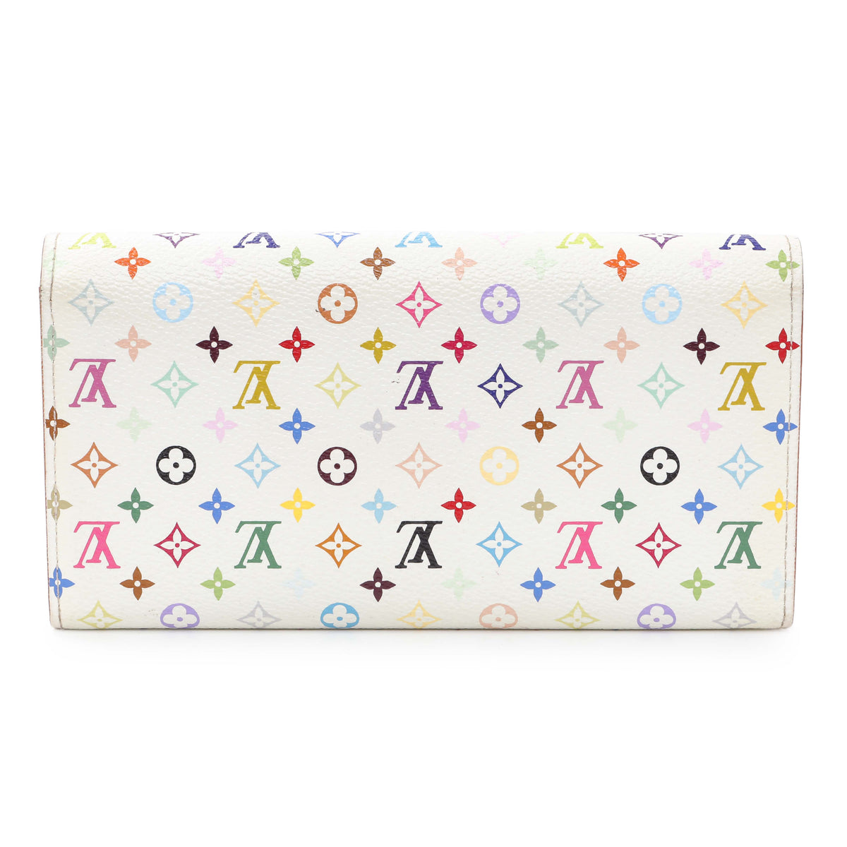 Louis Vuitton White Monogram Multicolor Sarah Wallet Accessories Louis Vuitton