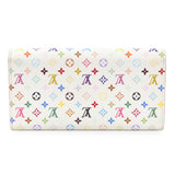 Louis Vuitton White Monogram Multicolor Sarah Wallet Accessories Louis Vuitton