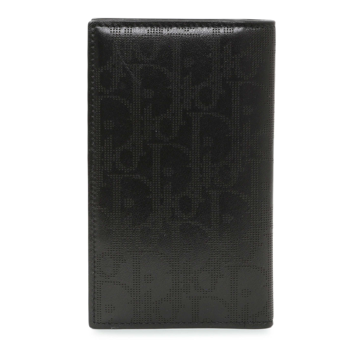 Christian Dior Black Calfskin Oblique Galaxy Long Bifold Card Holder Accessories Christian Dior