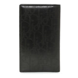 Christian Dior Black Calfskin Oblique Galaxy Long Bifold Card Holder Accessories Christian Dior