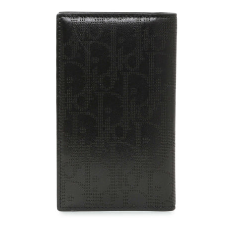 Christian Dior Black Calfskin Oblique Galaxy Long Bifold Card Holder Accessories Christian Dior