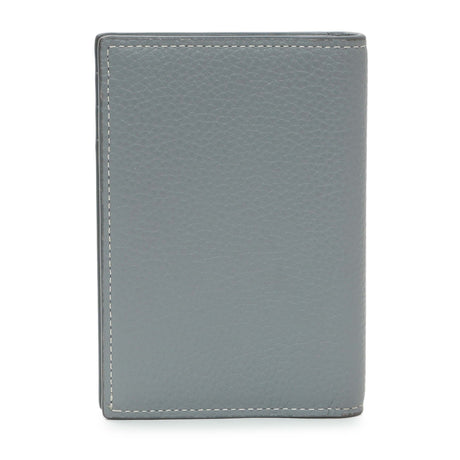 Christian Dior Grey Grained Calfskin Icon Bifold Card Holder Accessories Christian Dior