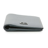 Christian Dior Grey Grained Calfskin Icon Bifold Card Holder Accessories Christian Dior