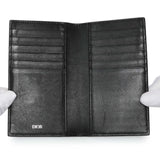 Christian Dior Black Calfskin Oblique Galaxy Long Bifold Card Holder Accessories Christian Dior
