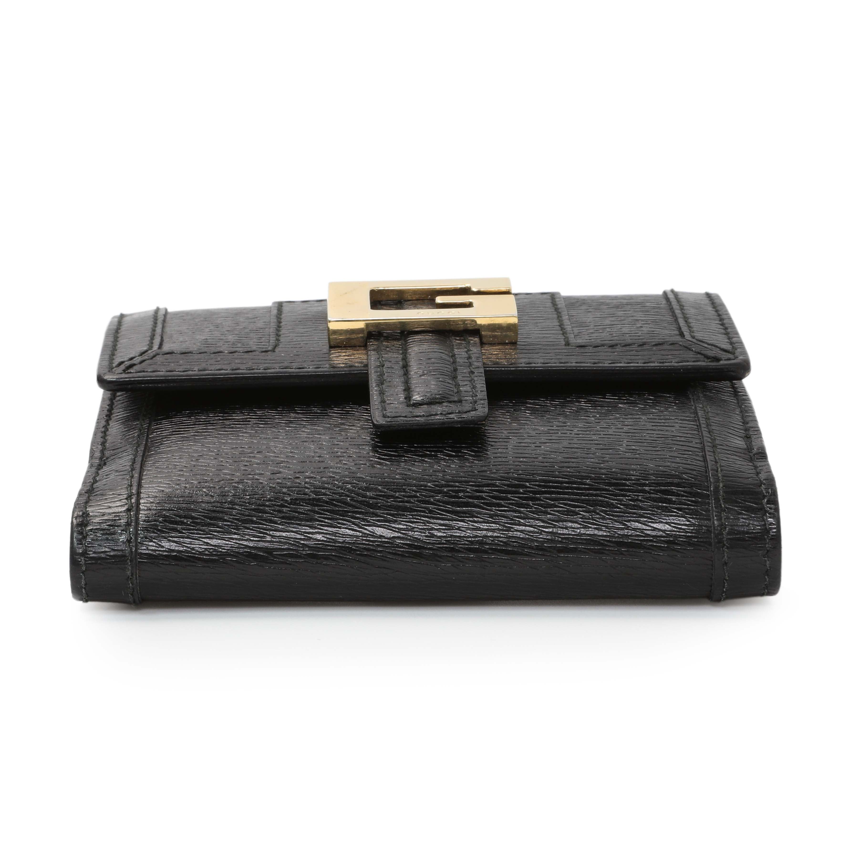 Gucci Black Calfskin Vintage Compact Wallet – Modaselle