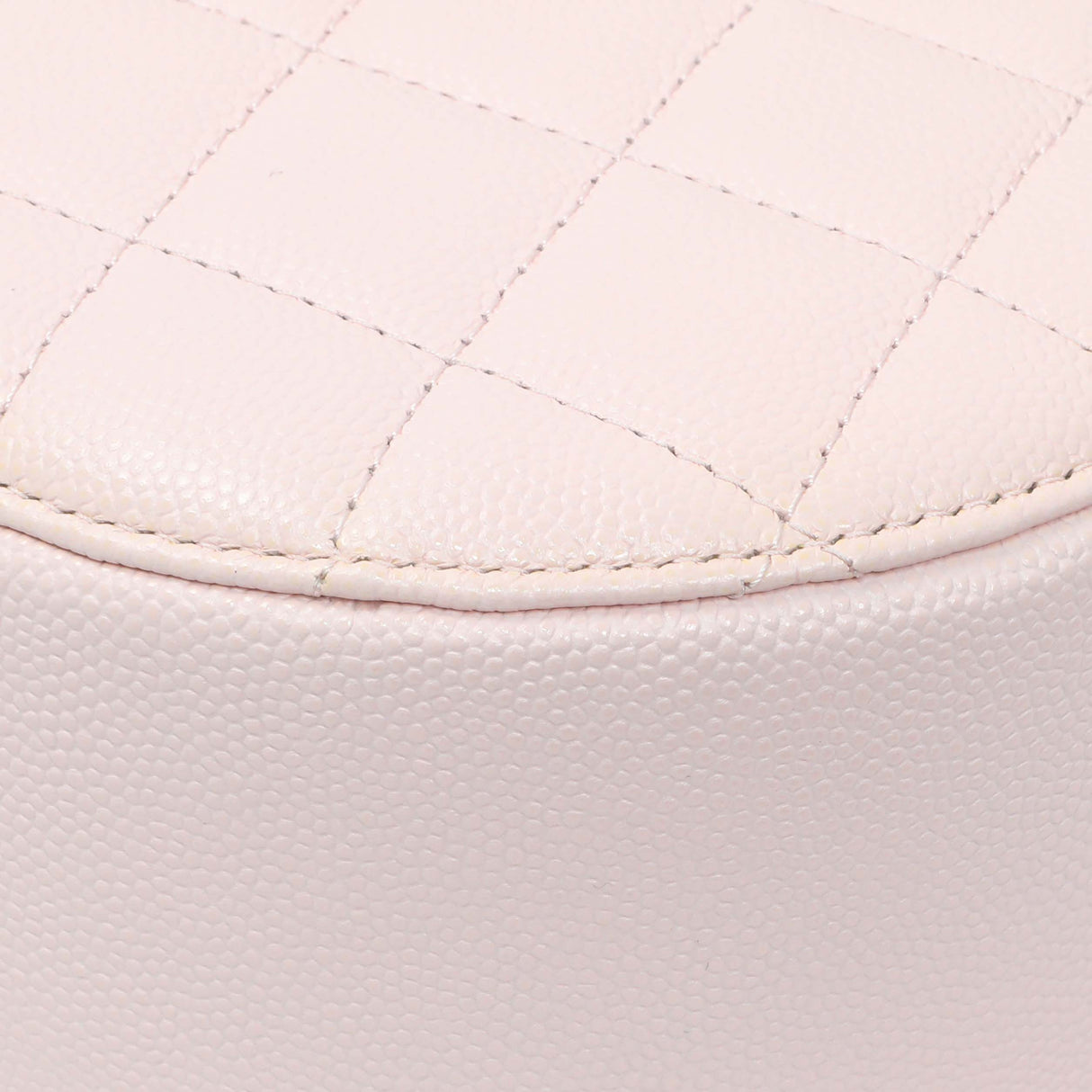 Chanel Pink Quilted Caviar Round Clutch with Chain Handbags Chanel