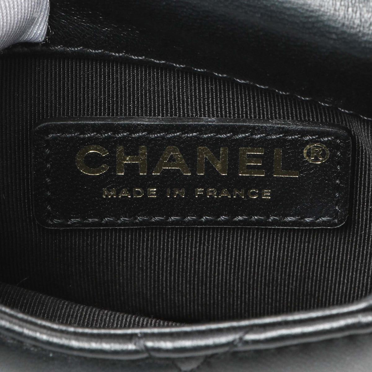 Chanel Black Quilted Lambskin My Precious Phone Case Flap Bag Handbags Chanel