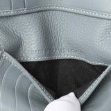 Christian Dior Grey Grained Calfskin Icon Bifold Card Holder Accessories Christian Dior
