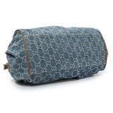 Gucci Denim Monogram Medium Sukey Boston Handbags Gucci