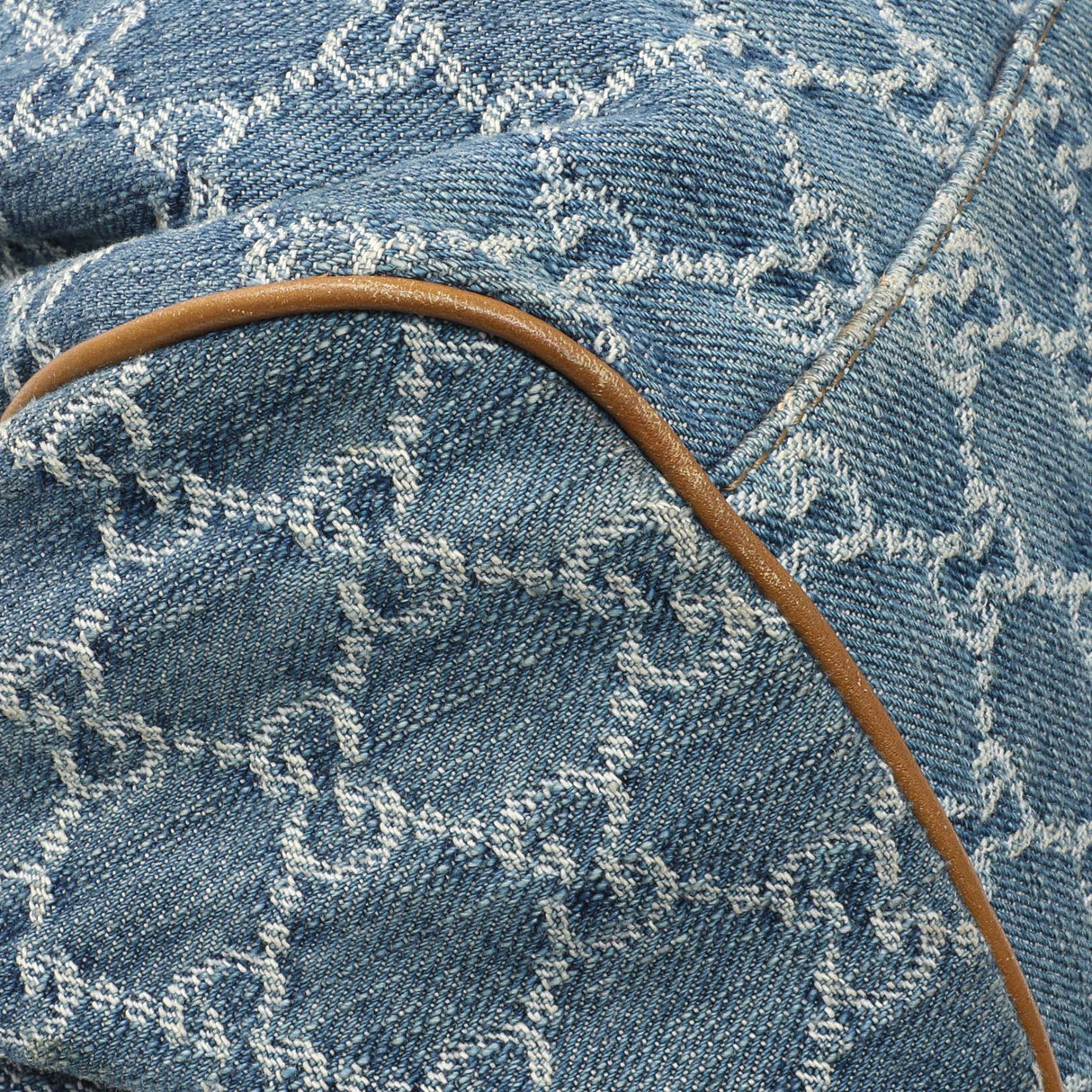 Gucci Denim Monogram Medium Sukey Boston Handbags Gucci