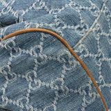 Gucci Denim Monogram Medium Sukey Boston Handbags Gucci