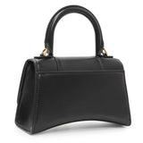 Balenciaga Black Calfskin Mini Hourglass Top Handle Bag Handbags Balenciaga