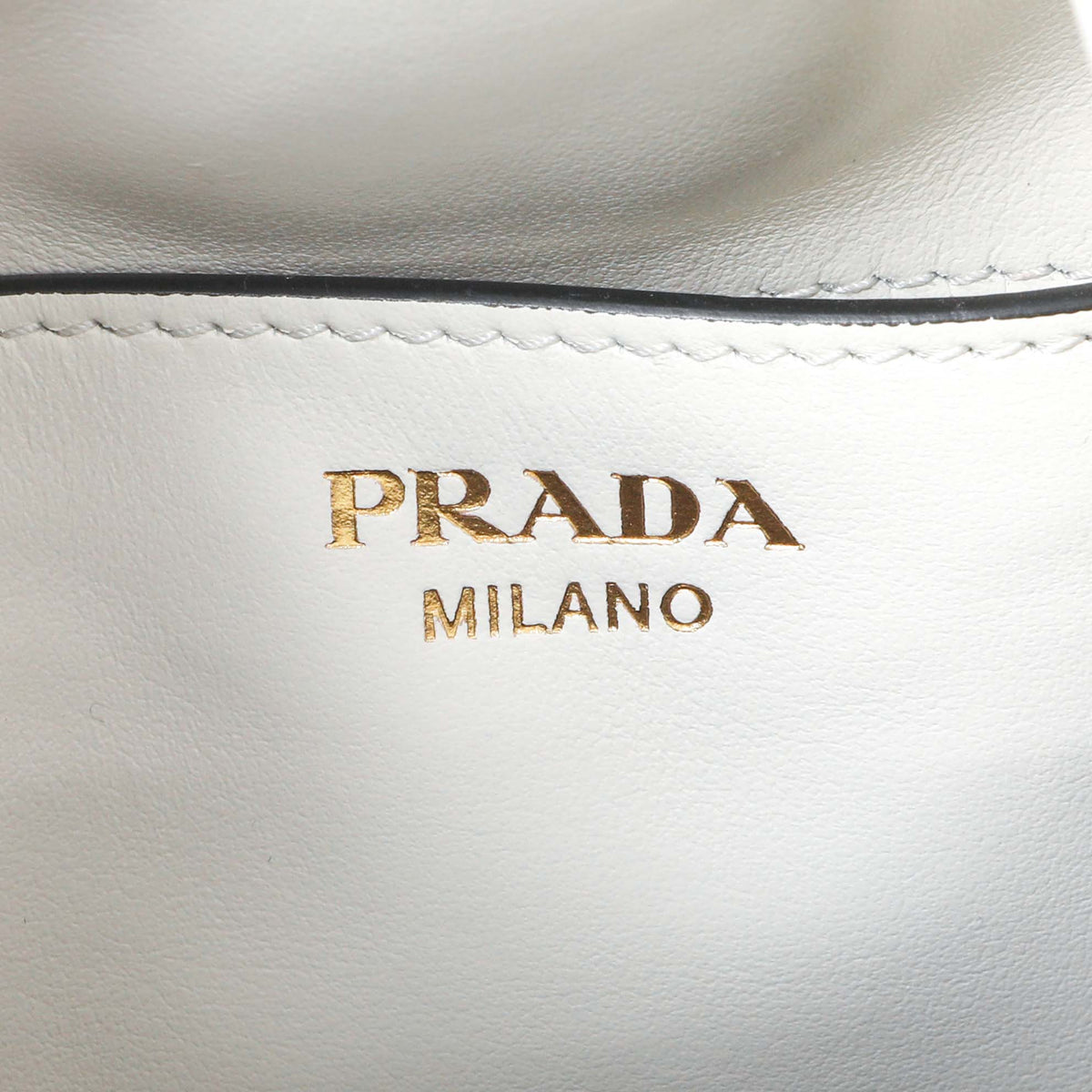 Prada White Saffiano Bucket Bag Handbags Prada