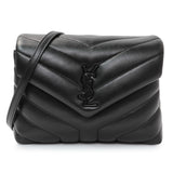 Saint Laurent Black Calfskin Monogram Toy Loulou Crossbody Handbags Saint Laurent