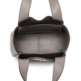 Prada Grey Vitello Daino Soft Mini Dynamique Tote Handbags Prada