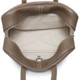 Hermes Etoupe Taurillon Clemence Victoria II 35 Handbags Hermes