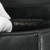 Christian Dior Black Grained Calfskin Saddle Bag Handbags Christian Dior