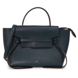 Celine Blue Grained Calfskin Mini Belt Bag