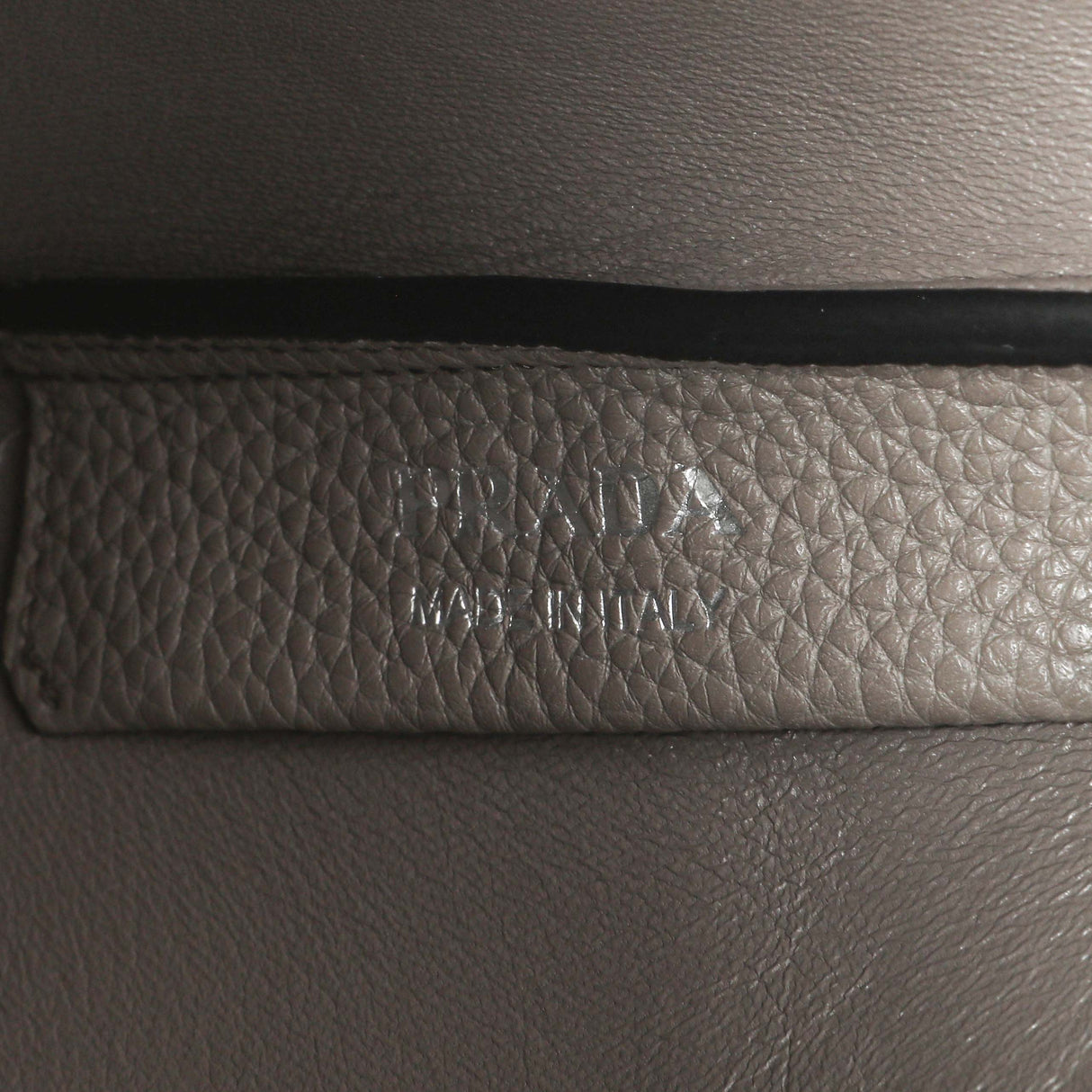 Prada Grey Vitello Daino Soft Mini Dynamique Tote Handbags Prada