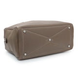 Hermes Etoupe Taurillon Clemence Victoria II 35 Handbags Hermes