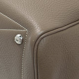 Hermes Etoupe Taurillon Clemence Victoria II 35 Handbags Hermes