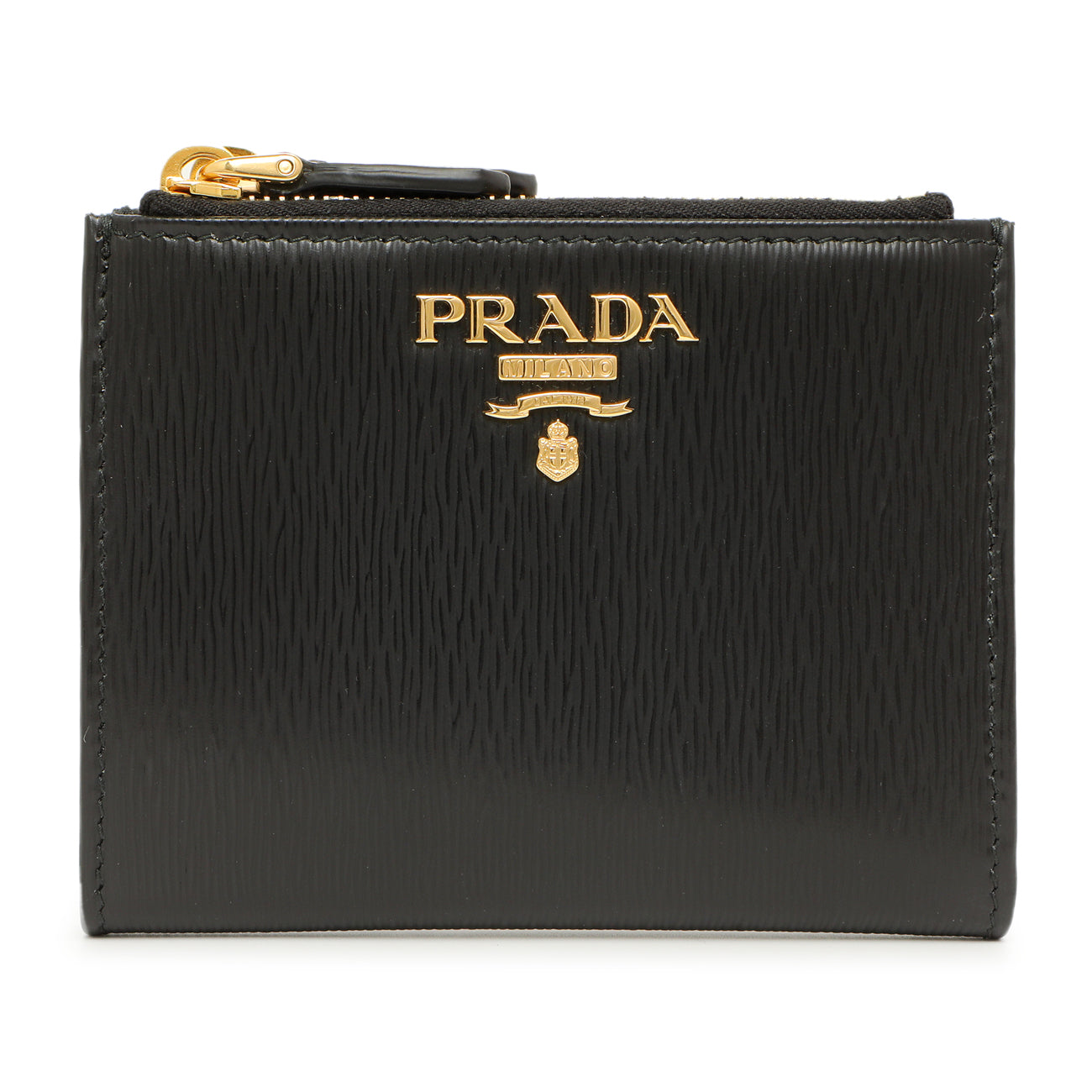 Prada Black Vitello Move Double Zip Wallet – Modaselle