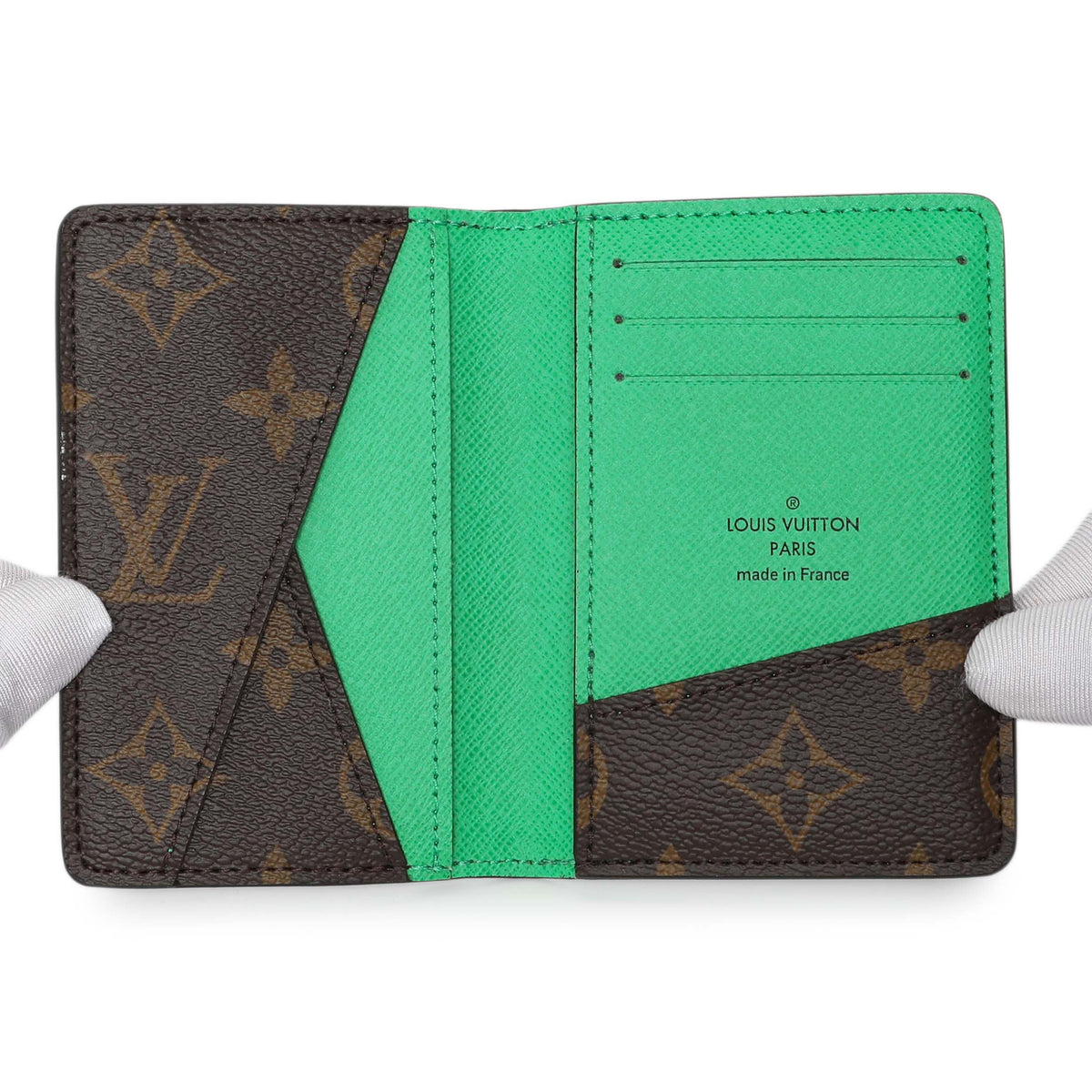 Louis Vuitton Monogram Borneo Macassar Pocket Organizer NM Accessories Louis Vuitton