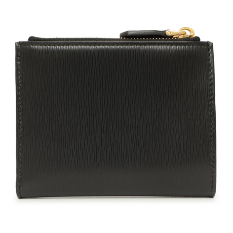 Prada Black Vitello Move Double Zip Wallet