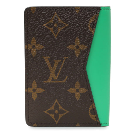 Louis Vuitton Monogram Borneo Macassar Pocket Organizer NM Accessories Louis Vuitton