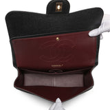 Chanel Black Quilted Caviar Jumbo Double Flap Handbags Chanel