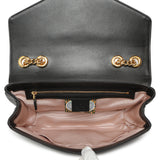 Gucci Black Calfskin Medium Rajah Shoulder Bag