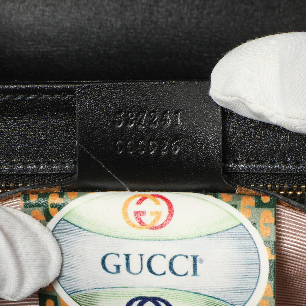 Gucci Black Calfskin Medium Rajah Shoulder Bag