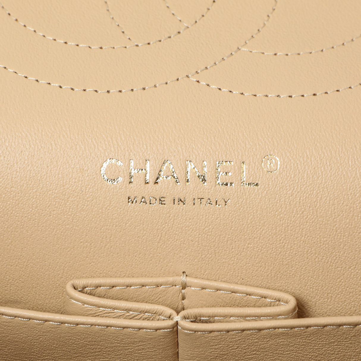 Chanel Beige Quilted Caviar Jumbo Classic Double Flap