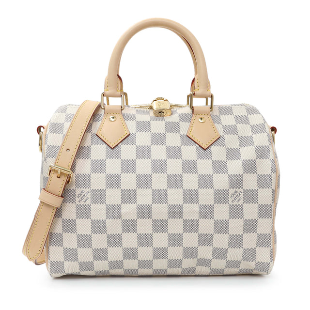 Louis Vuitton Damier Azur Speedy 25 Bandouliere Handbags Louis Vuitton