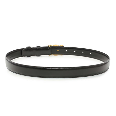 Celine Black Box Calfskin Medium 25mm Triomphe Belt Accessories Celine
